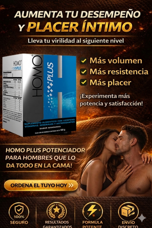 HOMO PLUS / ELEVA TU AUTOESTIMA