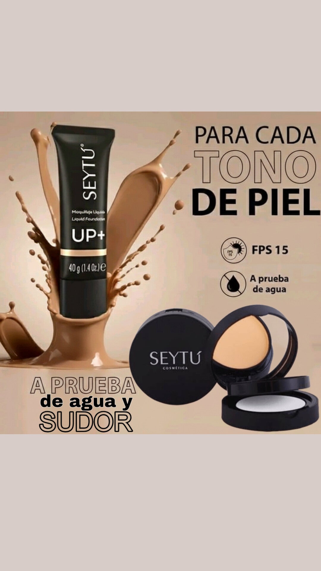 MAQUILLAJE A PRUEBA DE AGUA Y SUDOR